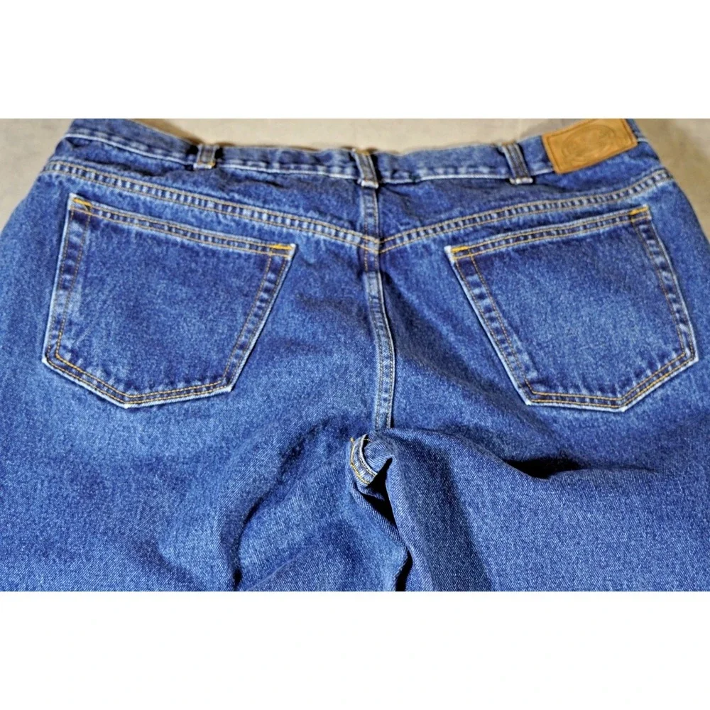 Vintage 90s Cabelas Mens 42x34 (fits40x32) Field Brush Denim Jeans Blue Cotton